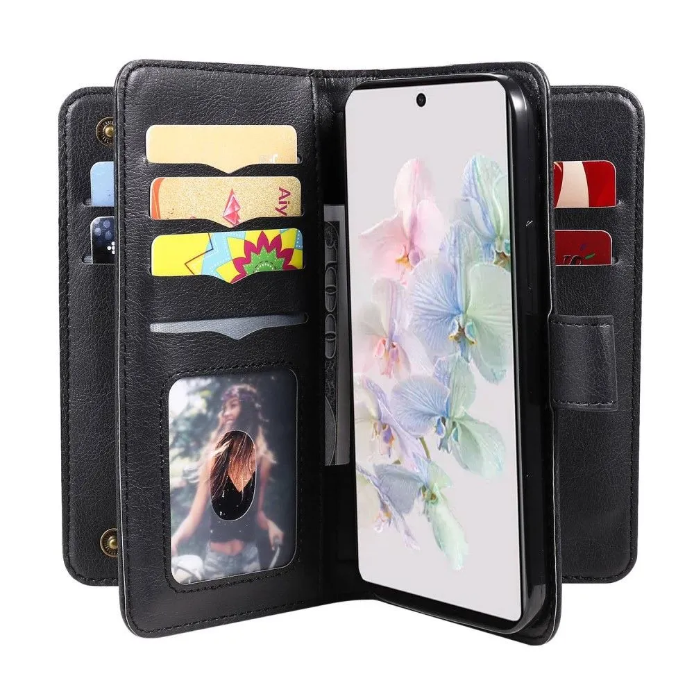 10-slot wallet case for Google Pixel 7 - Black