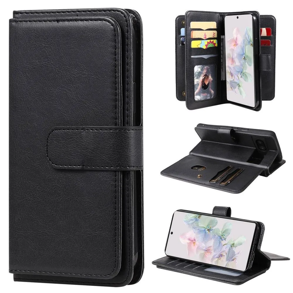 10-slot wallet case for Google Pixel 7 - Black