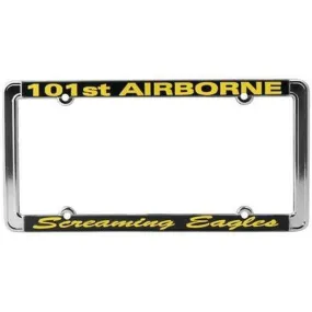 101st Airborne Screaming Eagles License Plate Frame