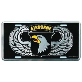 101st Airborne Wings License Plate