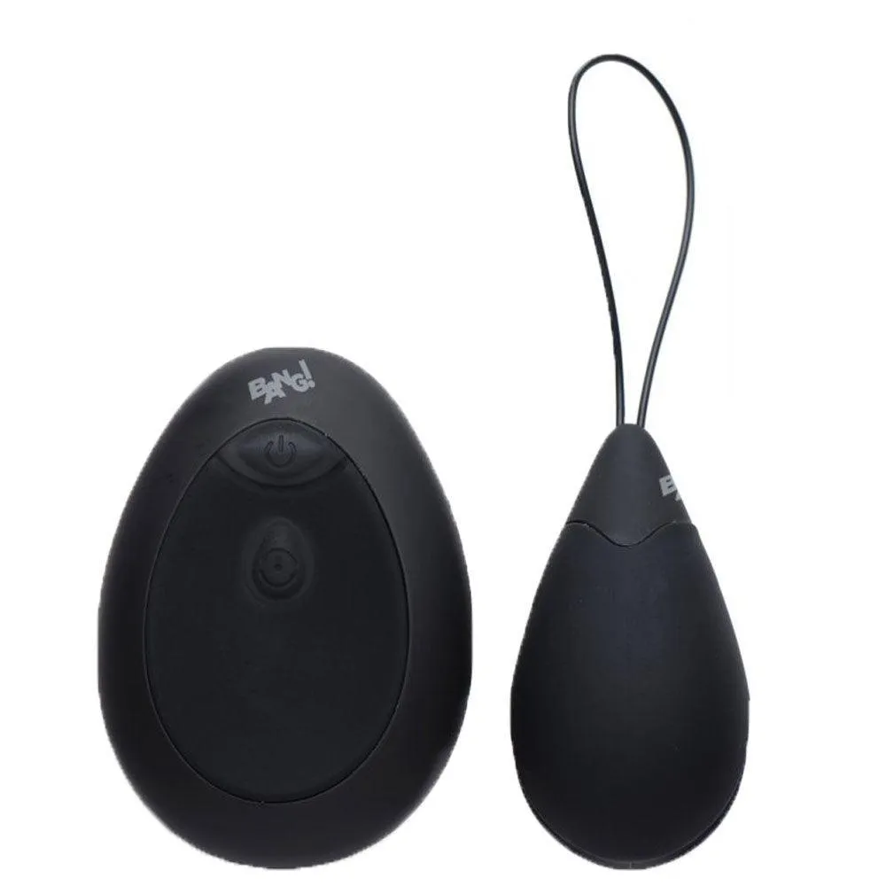 10X Silicone Vibrating Egg Black