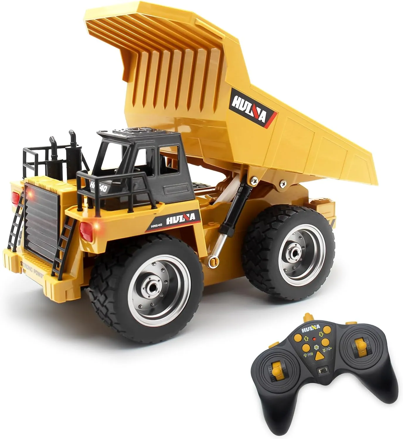 1:24 Alloy Remote Control Excavator Truck, 6-Ch 2.4GHz RC Toy