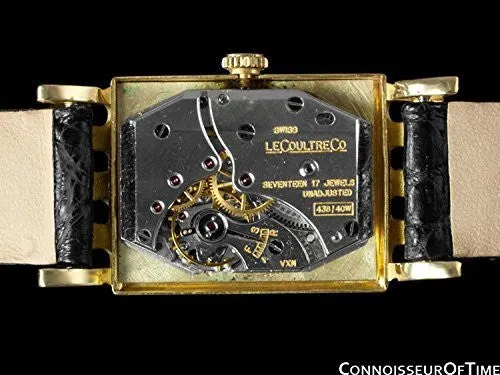 1951 Jaeger-LeCoultre Vintage Mens Watch, 18K Gold & Diamonds - The Lowell