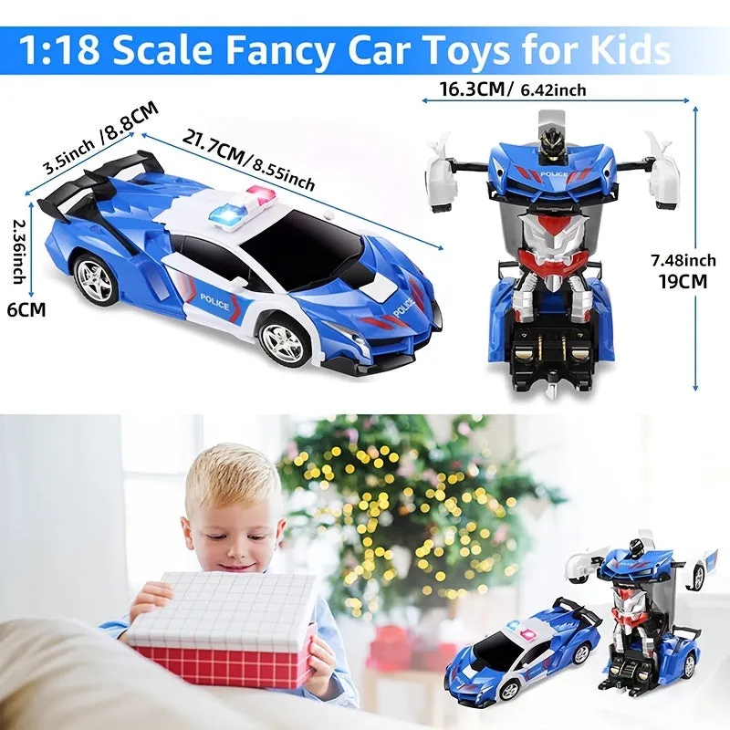 24Ghz Remote Control Transforming RC Car Robot  Perfect Gift