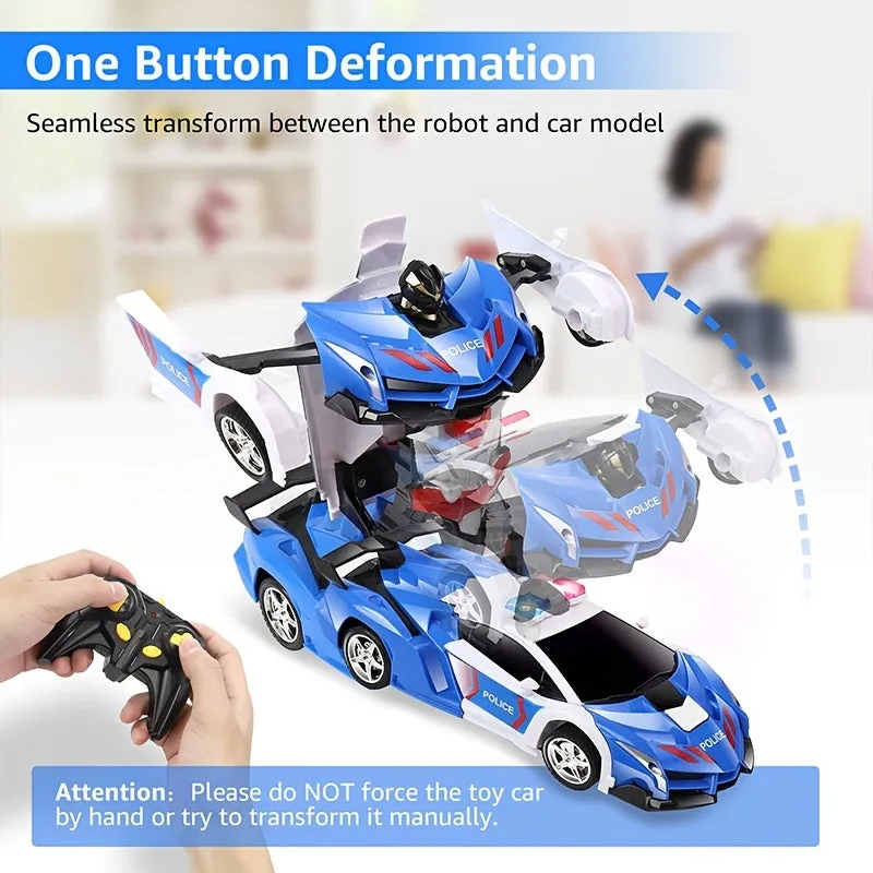 24Ghz Remote Control Transforming RC Car Robot  Perfect Gift