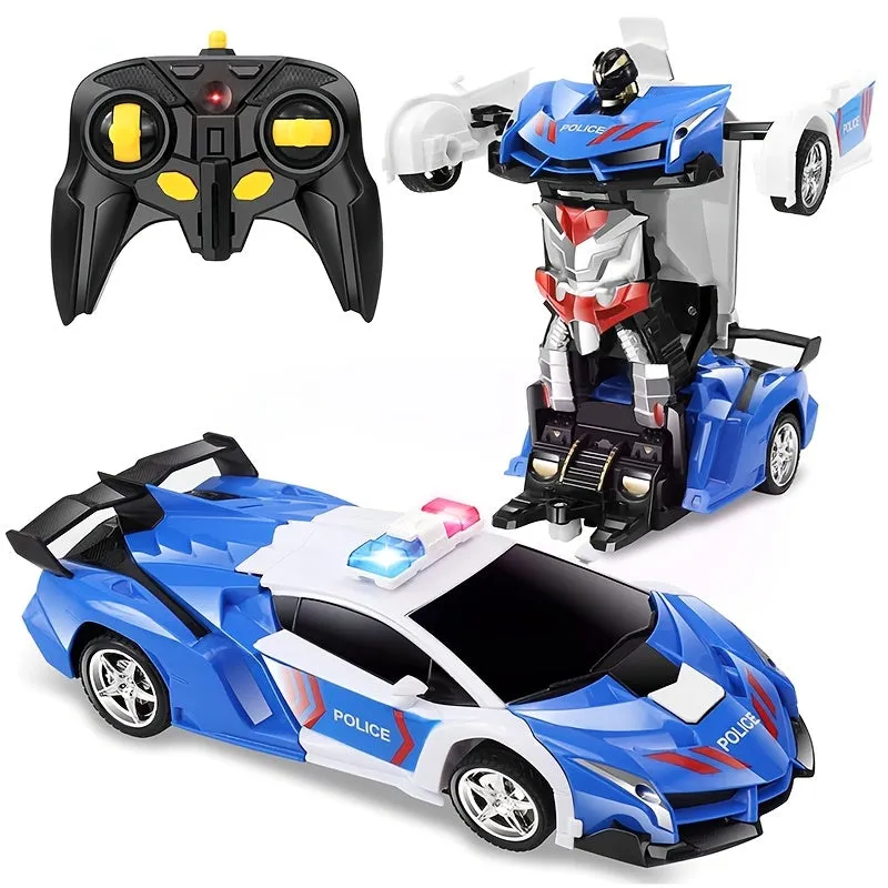 24Ghz Remote Control Transforming RC Car Robot  Perfect Gift