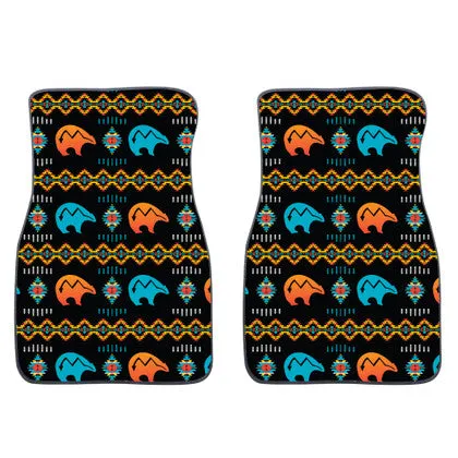 2PC Car Mat Set - Native Graphic Design