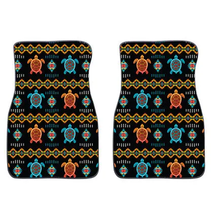 2PC Car Mat Set - Native Graphic Design