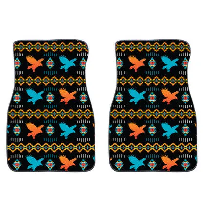 2PC Car Mat Set - Native Graphic Design