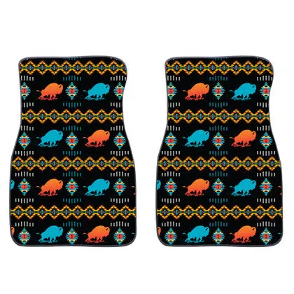 2PC Car Mat Set - Native Graphic Design