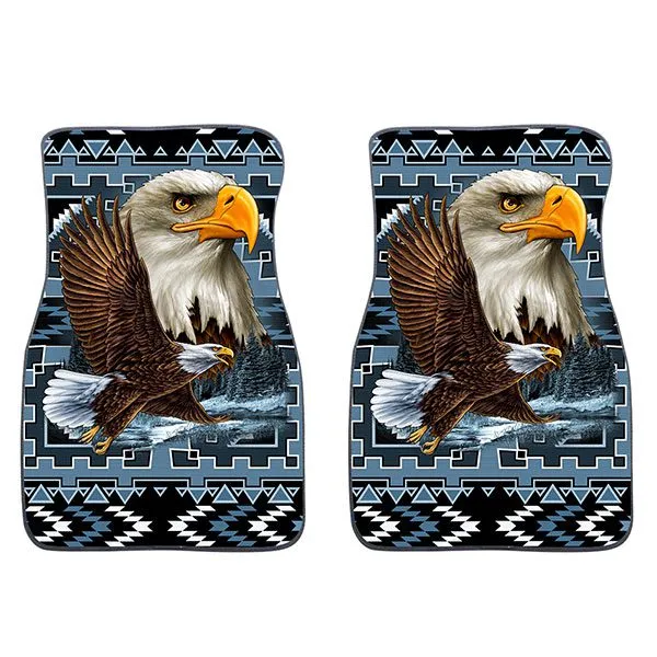 2PC Car Mat Set - Tribal Animal Design