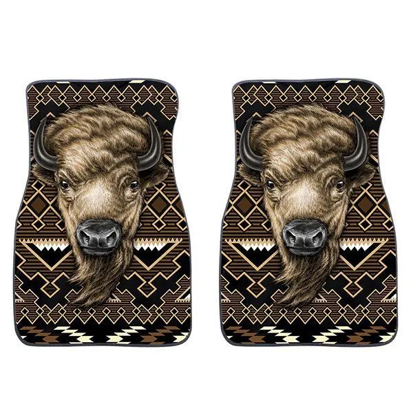 2PC Car Mat Set - Tribal Animal Design