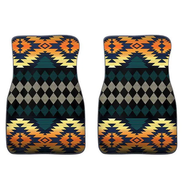 2PC Car Mat Set - Tribal Animal Design