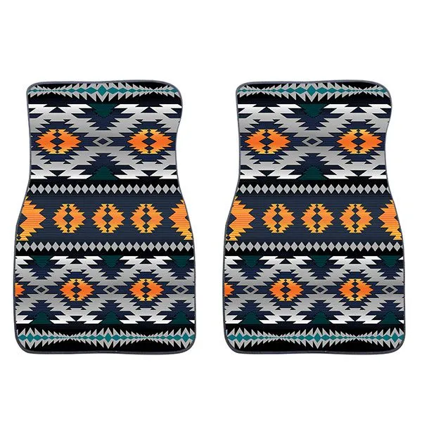 2PC Car Mat Set - Tribal Animal Design