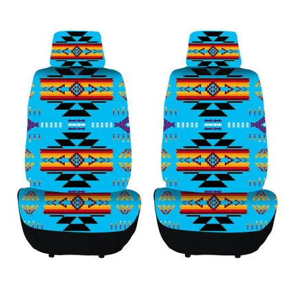 2PC Car Seat Cover Set - Southwest Design