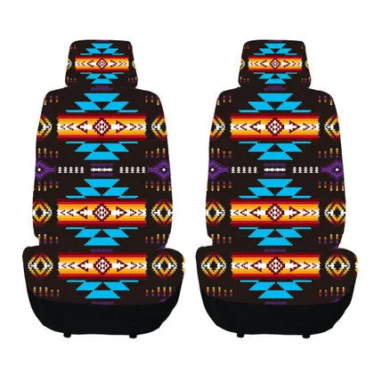 2PC Car Seat Cover Set - Southwest Design