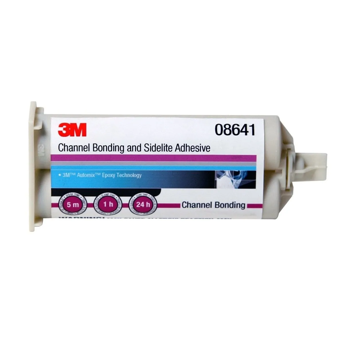 3M 8641 Adhesive-Channel Bonding & Sidelite Black 6/Case