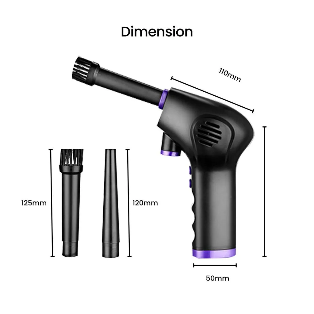 45000RPM Cordless Air Duster with LED, USB Recharge - MiraKlass