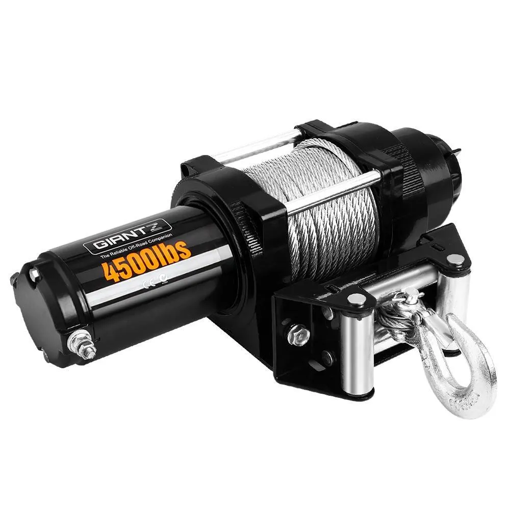 4500lb 12V Waterproof Electric Winch with Remote - Giantz