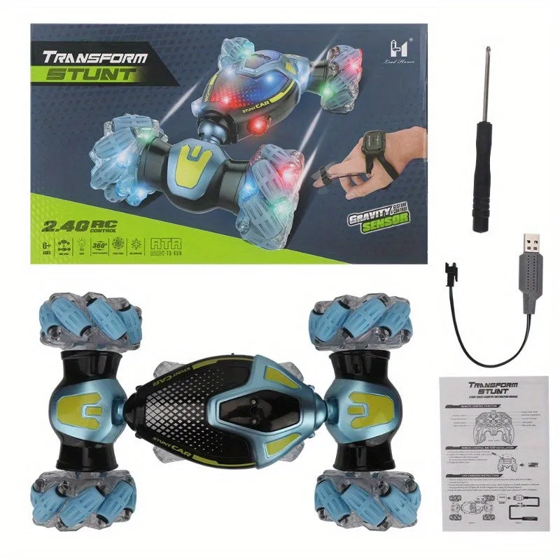 500mAh Remote Control Car 2.4GHz 4WD RC Car With Cool Light And Sound Effects Off-Road/ Flat Mode