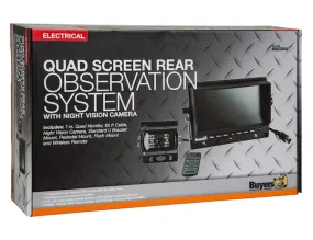 8883040 - QUAD SCREEN BACKUP CAMERA SYSTEM WITH NIGHT VISION BACKUP CAMERA