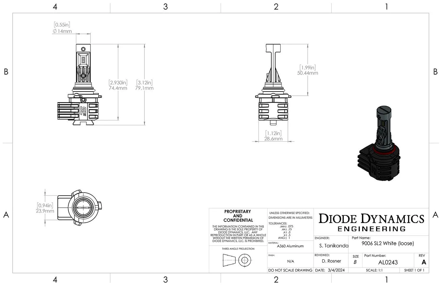 9006 SL2 LED Bulbs (pair)