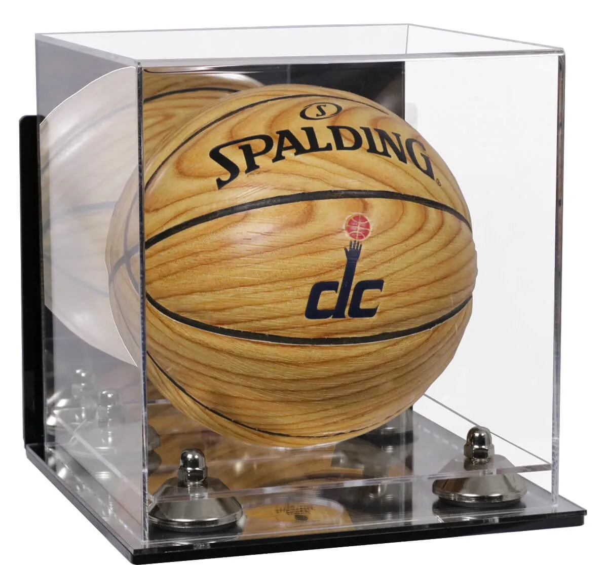 Acrylic Mini - Miniature (not Full Size) Basketball Display Case Mirror Wall Mounts (A015/B03)