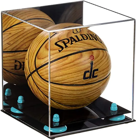 Acrylic Mini - Miniature (not Full Size) Basketball Display Case Mirror Wall Mounts (A015/B03)