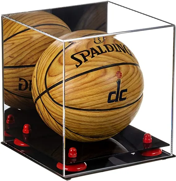 Acrylic Mini - Miniature (not Full Size) Basketball Display Case Mirror Wall Mounts (A015/B03)