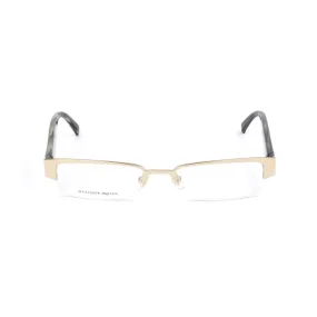 Alexander McQueen Gold Metal Frames