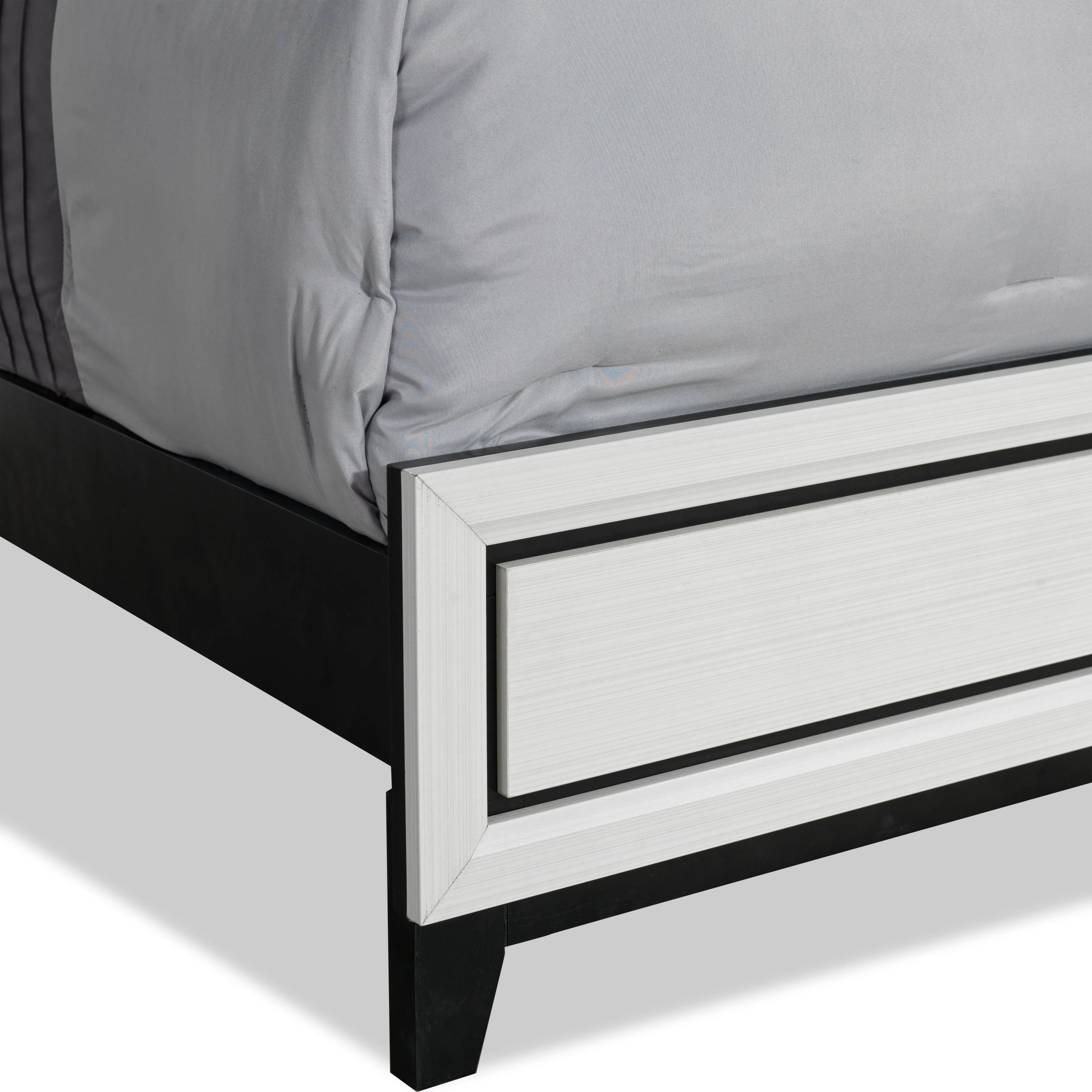 Alive King Bed - White/Black