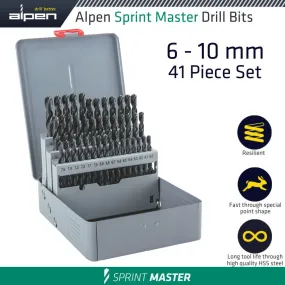 ALPEN ALPEN SPRINT MASTER 41 PCS SET KM41  6.0 - 10 x 0.1MM METAL CASE ALP8103611