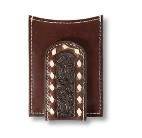 Ariat Floral Embossed W/Buckstitch Wallet ~ Card Case