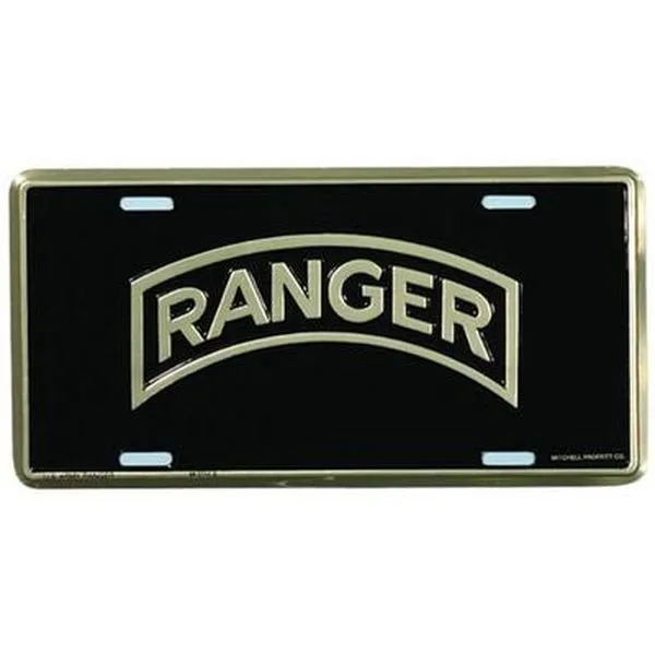 Army Ranger License Plate