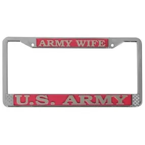 Army Wife License Plate Frame