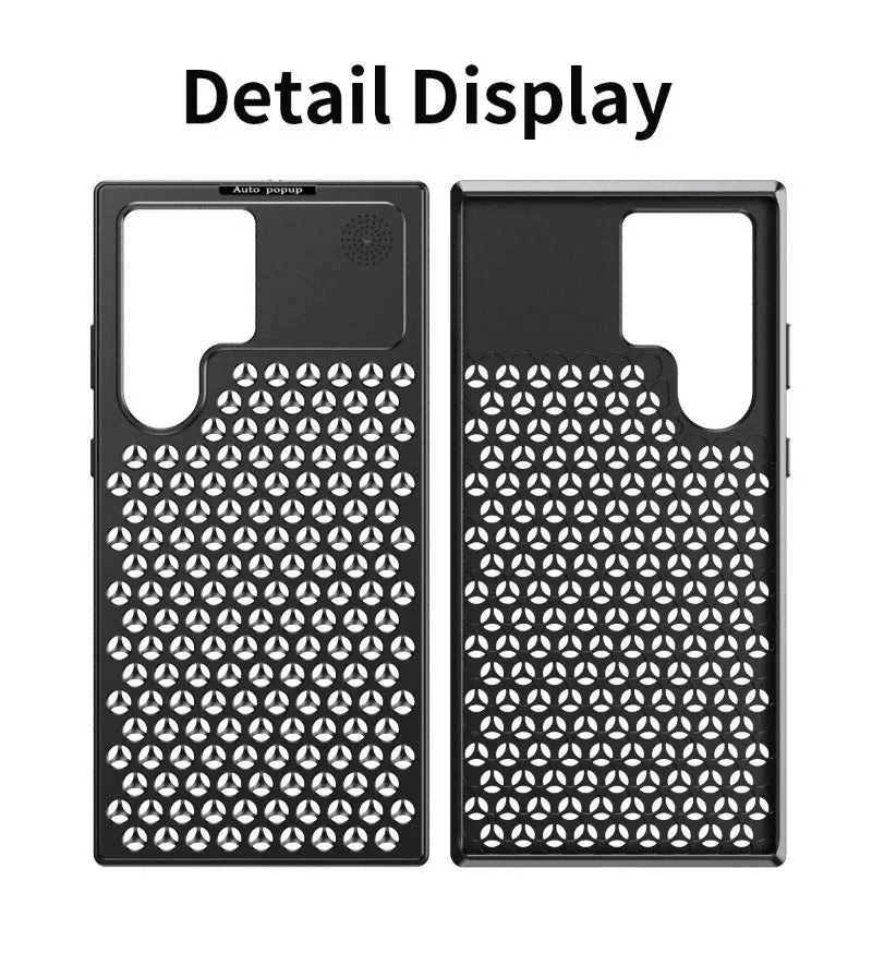 Aromatherapy Aluminum Metal Heat Dissipation Phone Case For Samsung S22 S23 S24