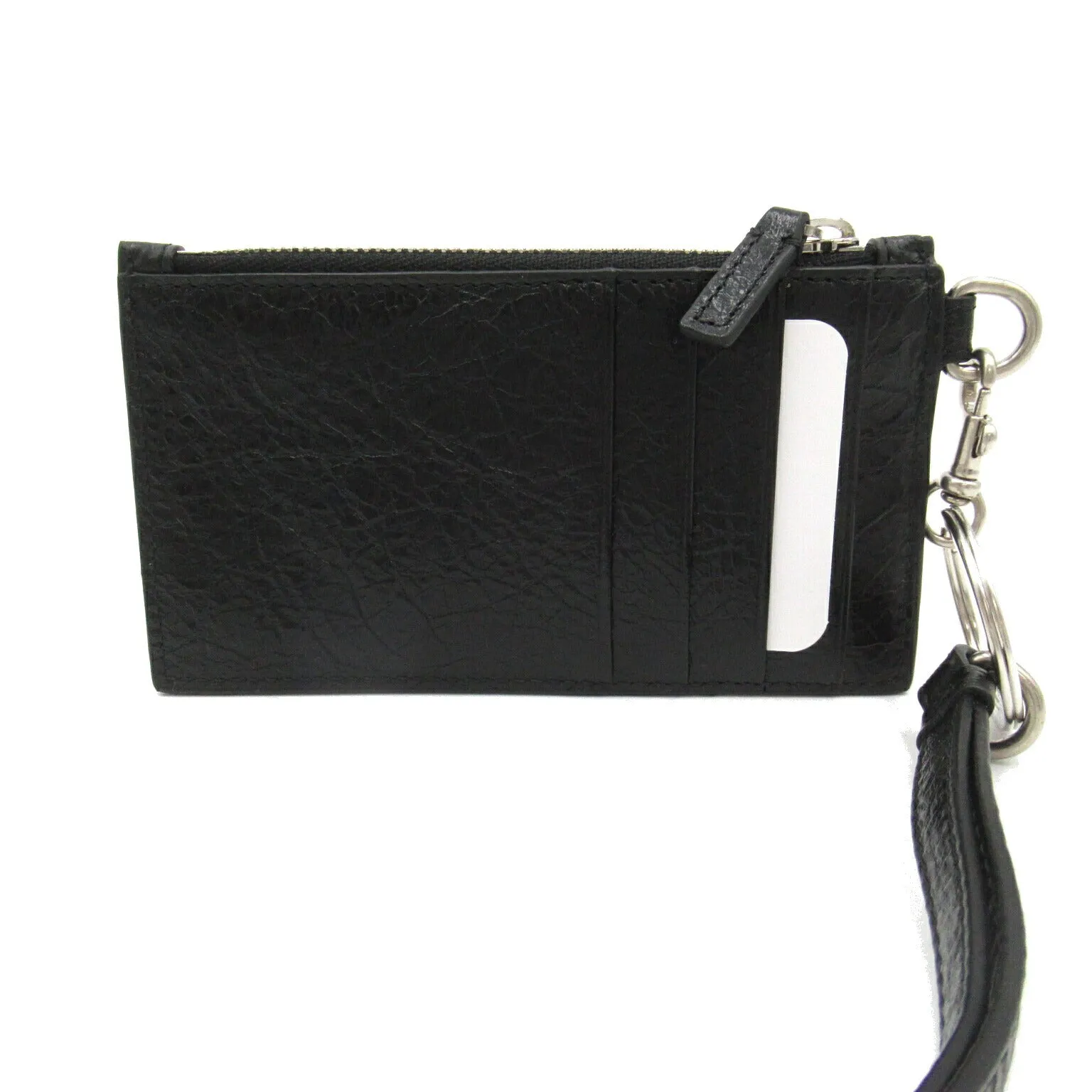 Balenciaga Lambskin Coin Case with Keyring