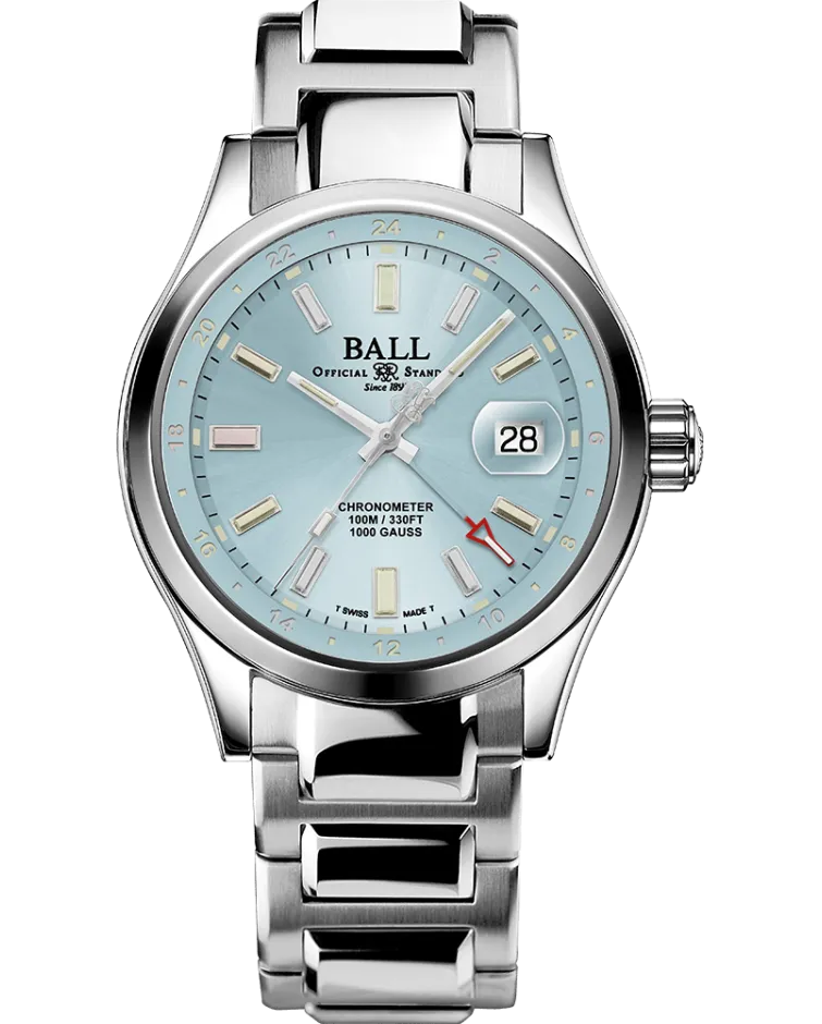 Ball Men's Watch Engineer III Endurance 1917 GMT Ice Blue GM9100C-S2C-IBE