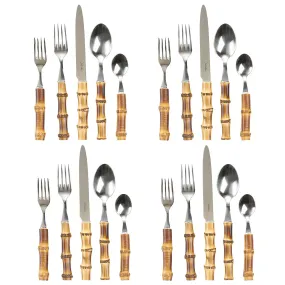 Bamboo 20pc Place Setting - Natural