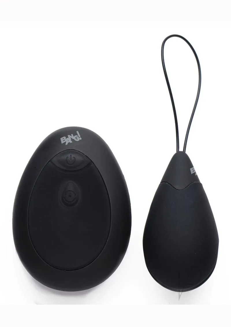 Bang 10x Silicone Vibrating Egg Black