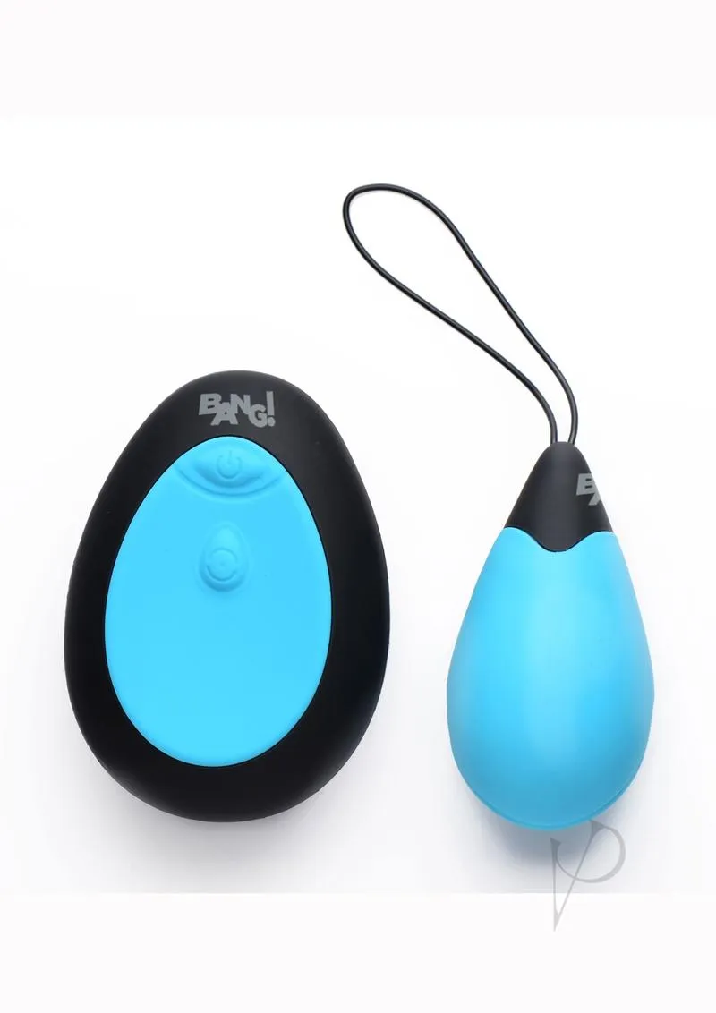 Bang 10x Silicone Vibrating Egg Blue