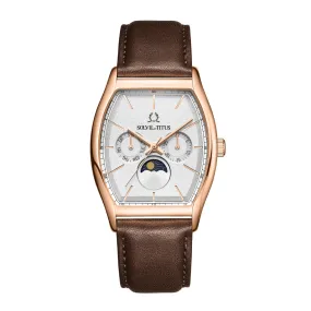 Barista Multi-Function Day/Night Quartz Leather Men Watch W06-03323-004