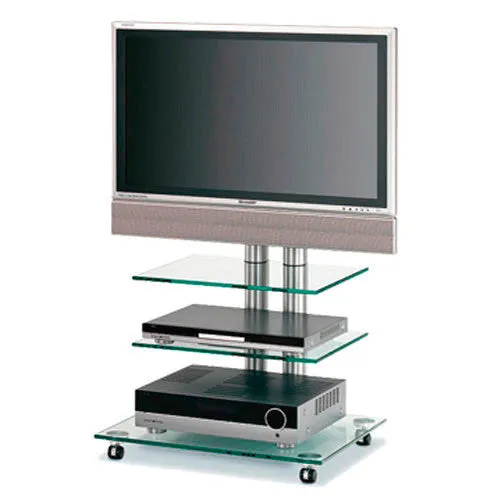 Bentley Mounts FAVS18 Glass Plasma Stand/Cart for 37-50 Inch Plasmas