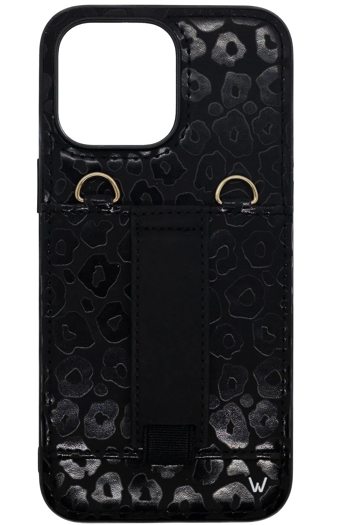 Blacked Out Leopard Purse Case