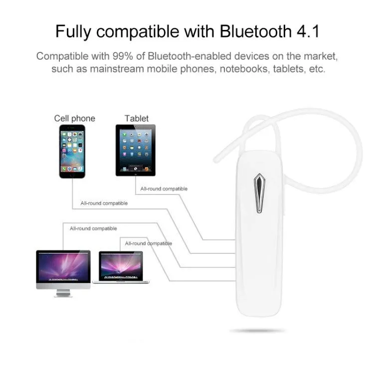 Bluetooth V4.1 Wireless Stereo Headphones with Hands-Free Mic for Xiaomi and Samsung Devices