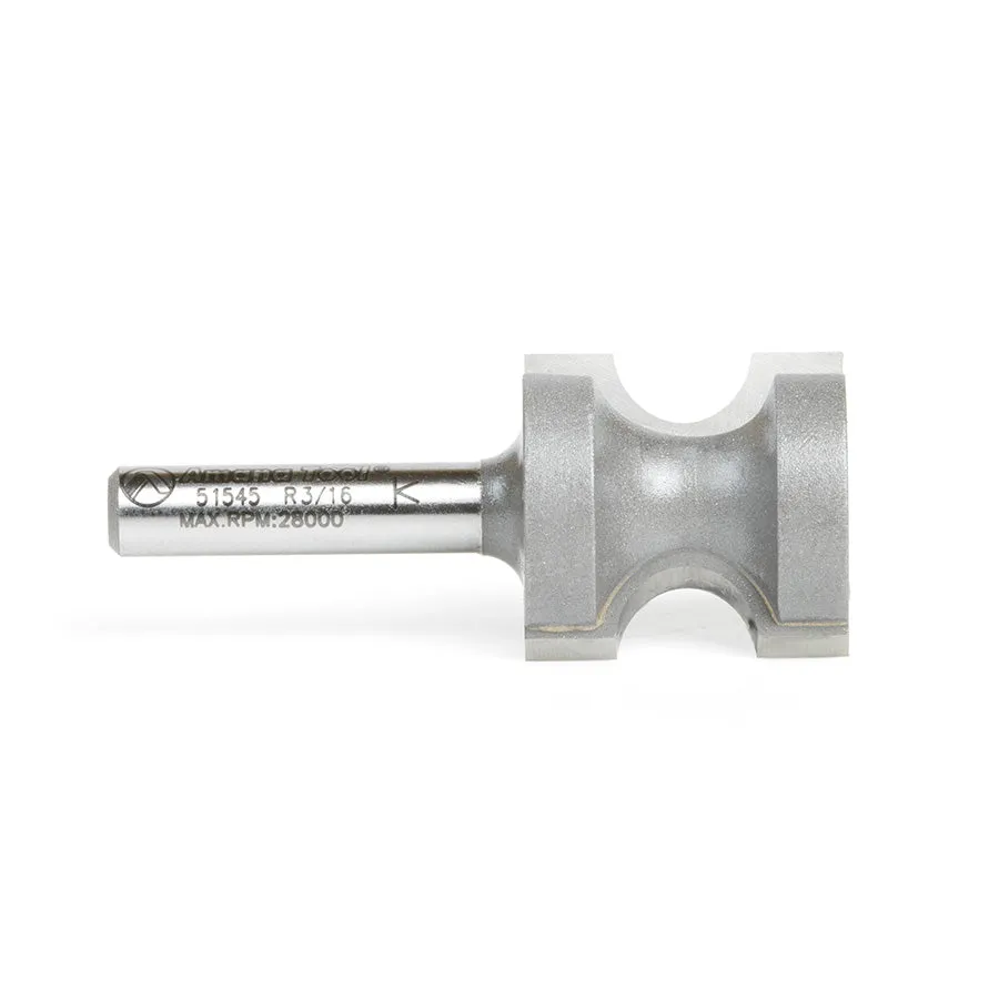 Bullnose Router Bit | 3⁄16 Radius x 7⁄8 Dia x 7⁄8 x 1⁄4" Shank | 51545 | 738685515457