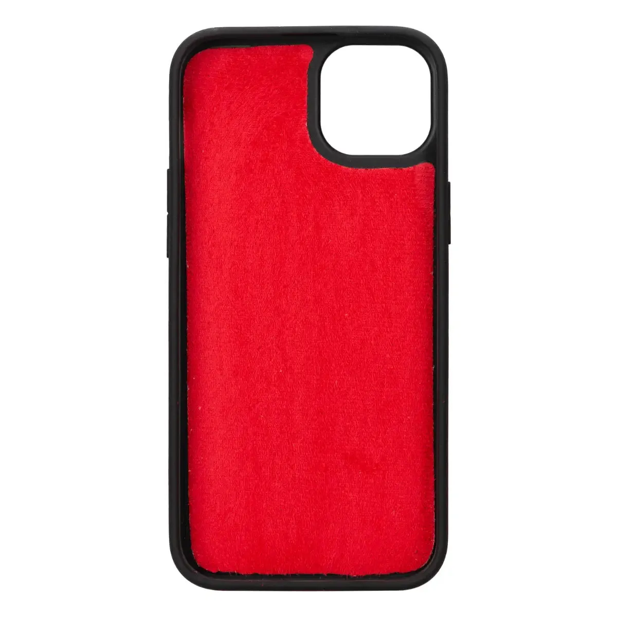 Burnished Red Leather iPhone 16 Plus Wallet Case