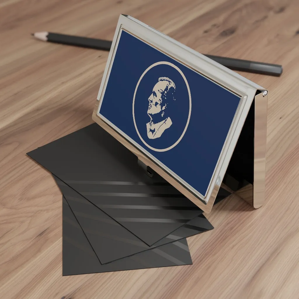 Business Card Holder With Classic Logo