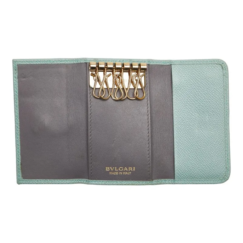 Bvlgari Leather Key Case Green