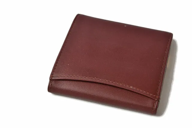 Cartier Leather Coin Case Square Bordeaux